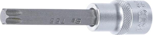 BGS Bit-Einsatz T55 T-Profil (für Torx) Länge 100 mm Antrieb Innenvierkant 12,5 mm (1/2") 4475